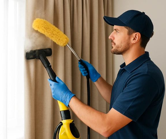 Trusted blind cleaning technician Matty Curtain Cleaning dunnstown-vic QLD