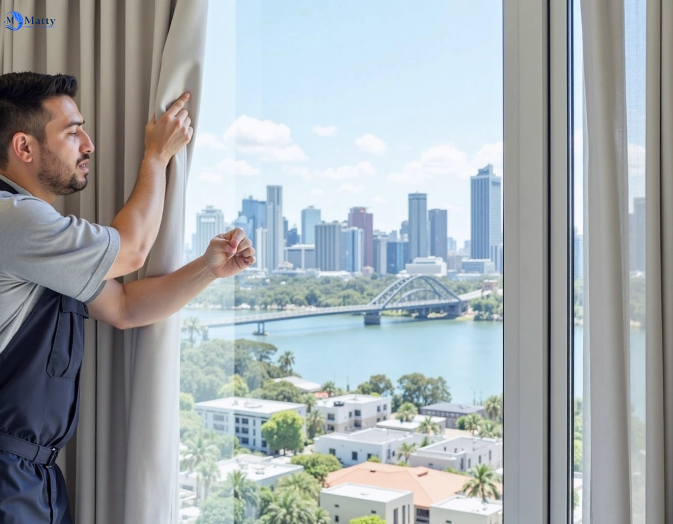 Professional curtain steam cleaning service dunnstown-vic QLD by Matty Curtain Cleaning